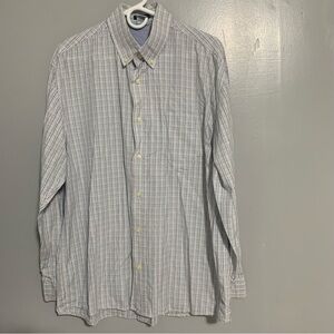 Old Navy Button Up Shirt Men's Large Multicolor Regular Fit Button‎ Collar